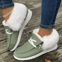Winter Warmth Flat Shoes Women's Slip On Sneakers