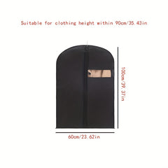 Garment Bag for Hanging Clothes Non Woven Fabric Dust Proof Cover with Zipper