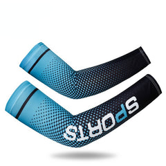 Unisex Summer Ice Silk Sleeves For Driving UV Protection Dotted Styles