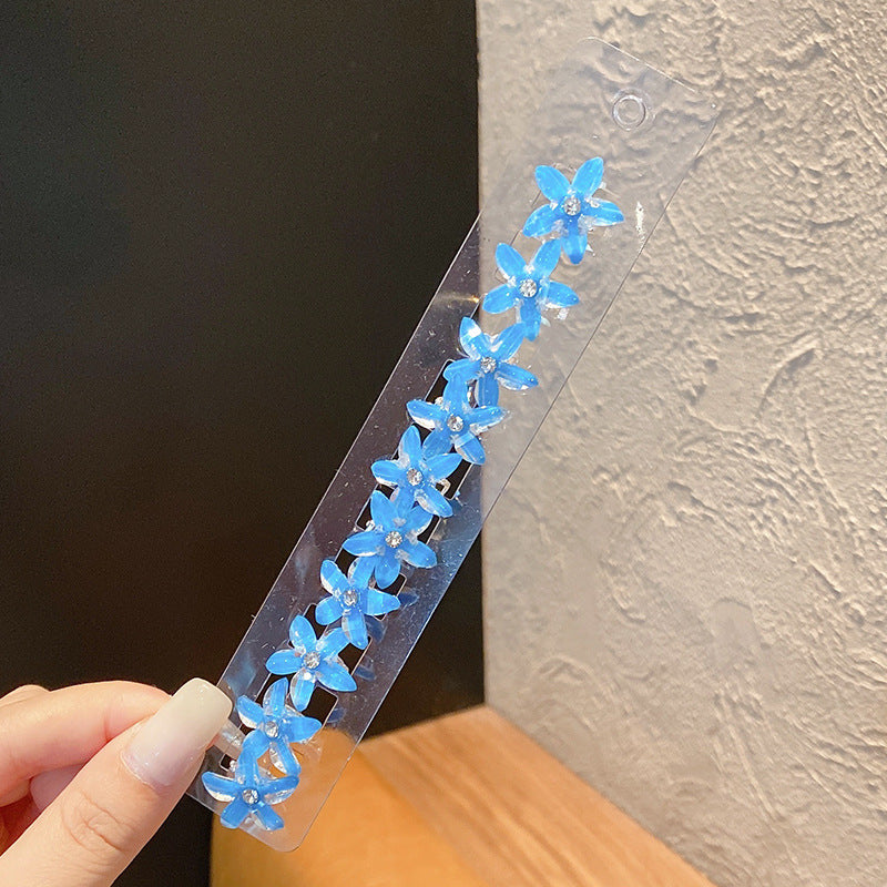 10pcs Girls Flower Hairpins Colorful Hair Clips