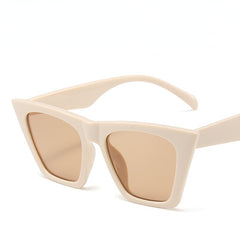 Cat Eye Jelly Frame Sunglasses Gradient Lens UV400