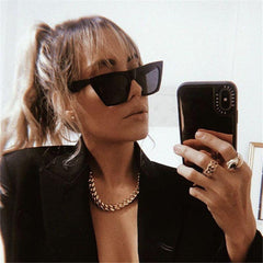 Cat Eye Jelly Frame Sunglasses Gradient Lens UV400