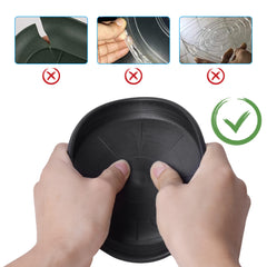 6pcs Flower Pot Coaster Plastic Plant Saucer Indoor/Outdoor Round Flower Pot