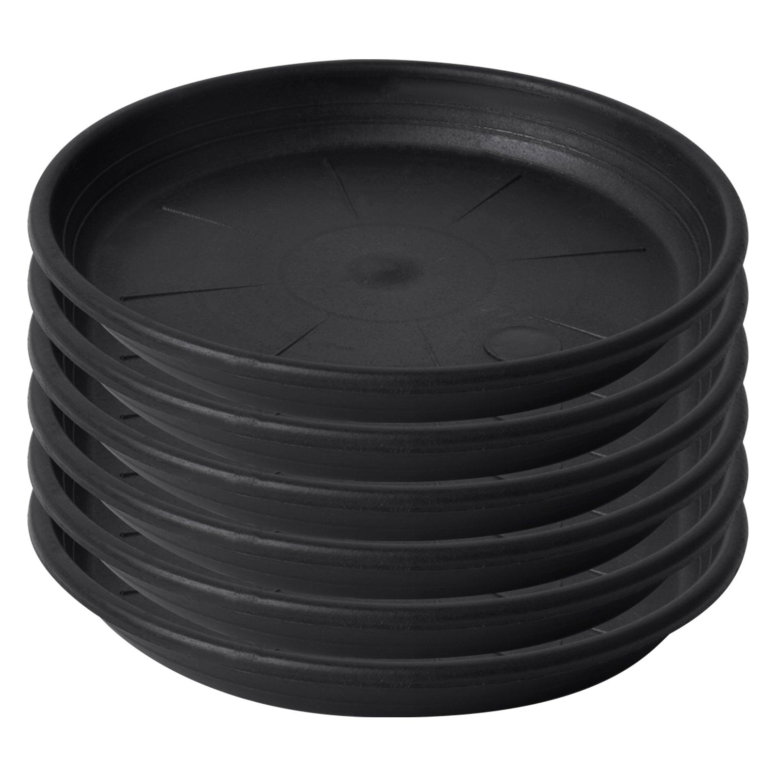 6pcs Flower Pot Coaster Plastic Plant Saucer Indoor/Outdoor Round Flower Pot