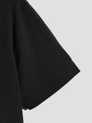 Player & Football Love Letter Print Crew Neck Casual Loose Short Sleeve T-shirt