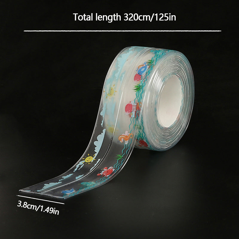 Clear Caulk Strip 320x3 Self Adhesive Caulk Tape for Bathroom Kitchen