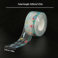 Clear Caulk Strip 320x3 Self Adhesive Caulk Tape for Bathroom Kitchen