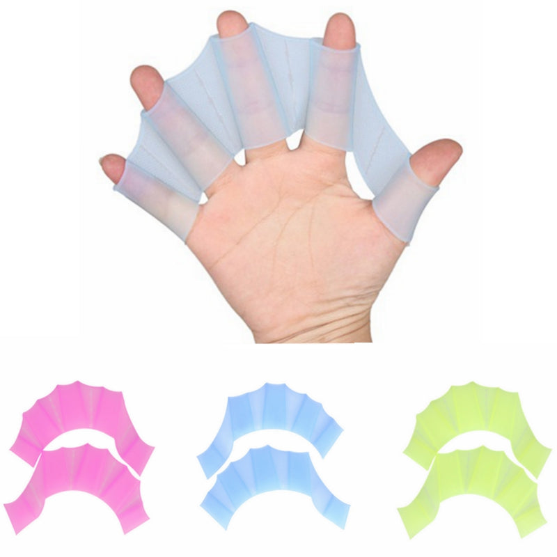 Non Slip Silicone Swimming Hand Fins for Pool Beach Sea Diving Training