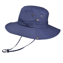 Waterproof Bucket Hat for Men Solid Big Brim Fishing Cap Outdoor