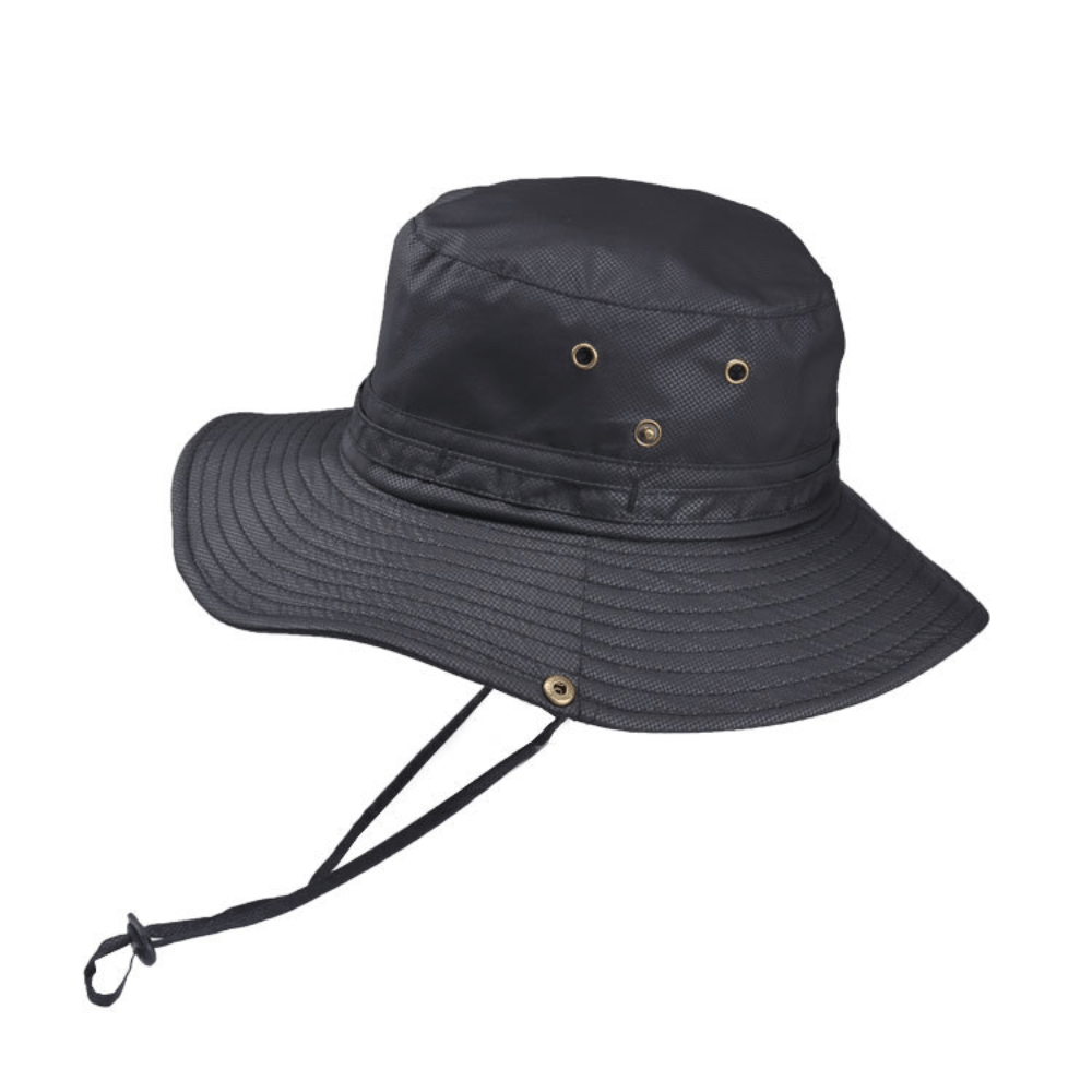 Waterproof Bucket Hat for Men Solid Big Brim Fishing Cap Outdoor