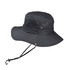 Waterproof Bucket Hat for Men Solid Big Brim Fishing Cap Outdoor