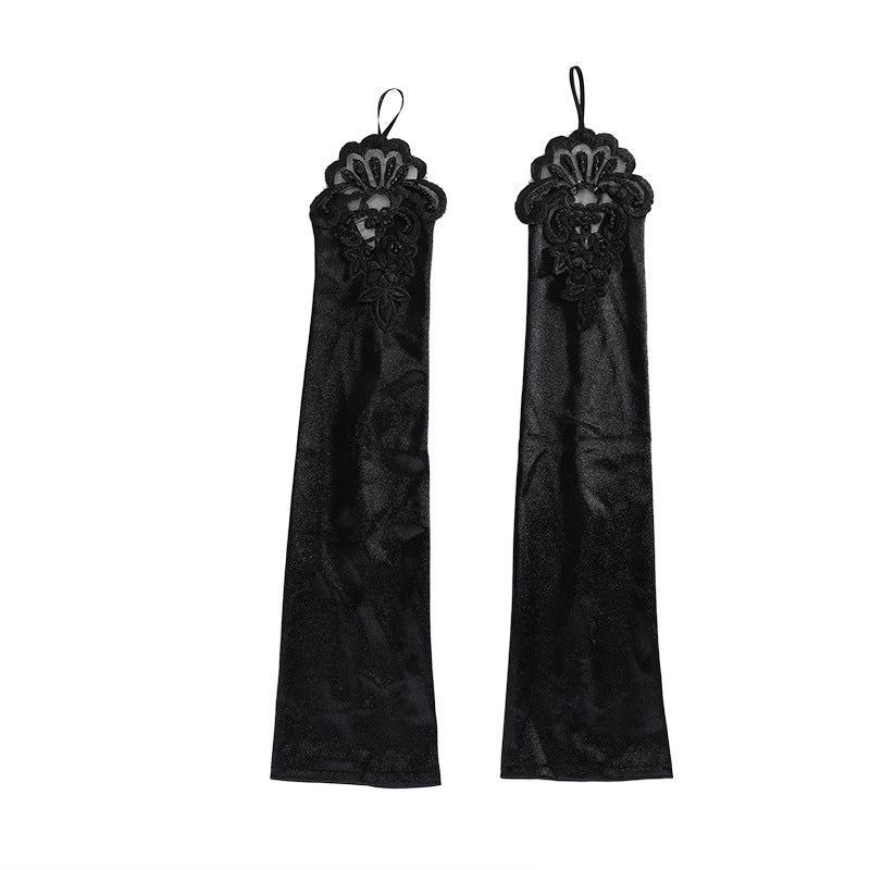 Lace Long Gloves Bridal Wedding Dress Up Gloves