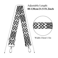 Adjustable Chevron Bag Strap - Stylish & Comfortable