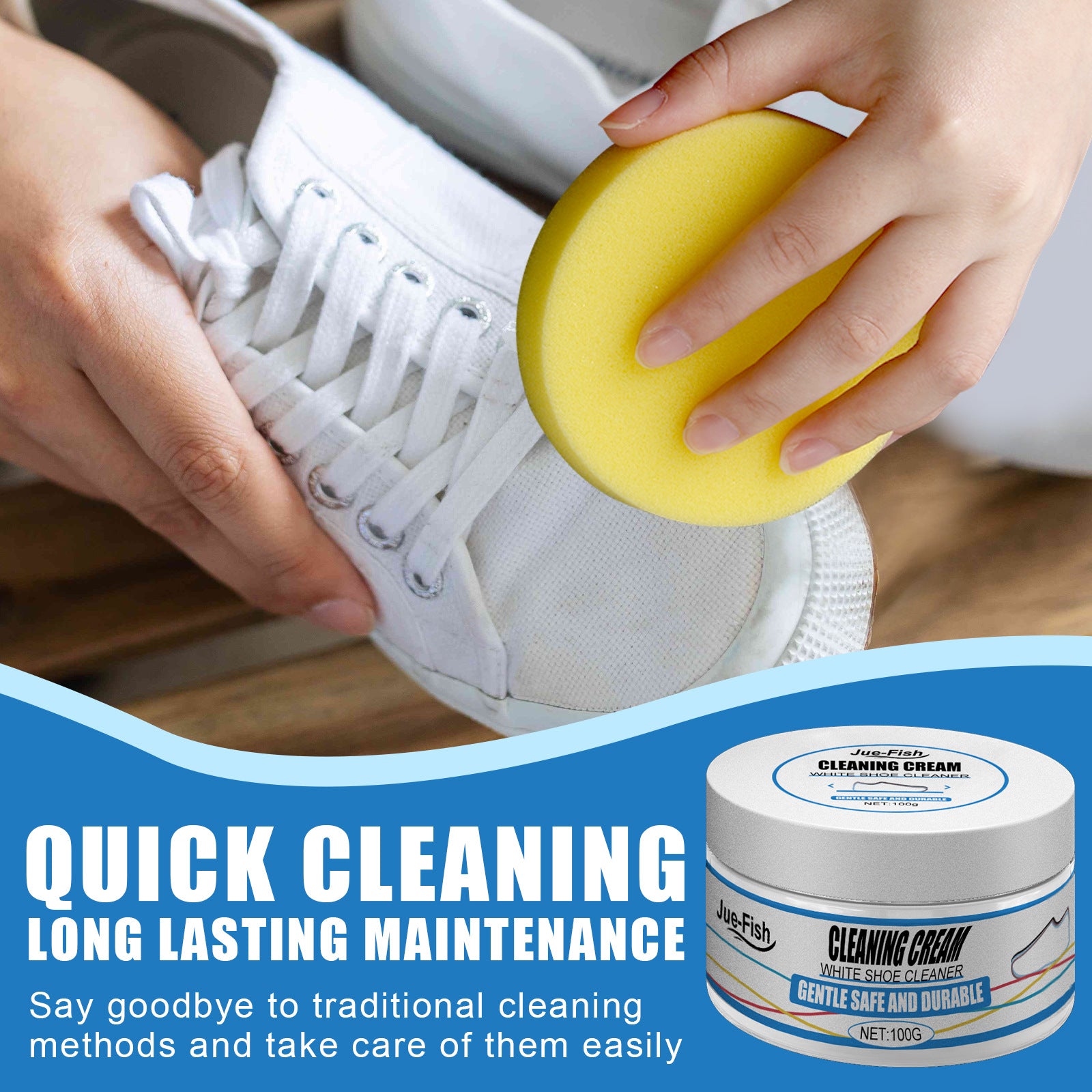 Shoes Cleaning Cream Removes Tough Stains