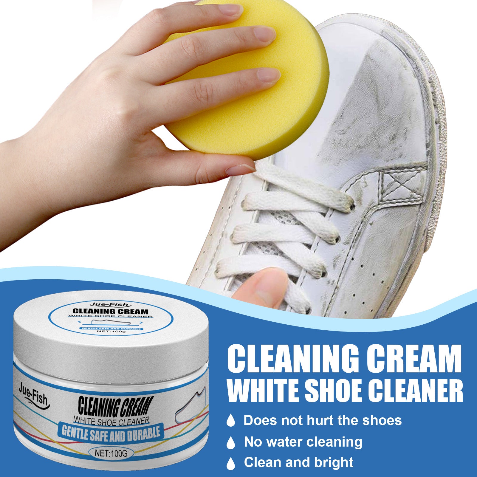 Shoes Cleaning Cream Removes Tough Stains
