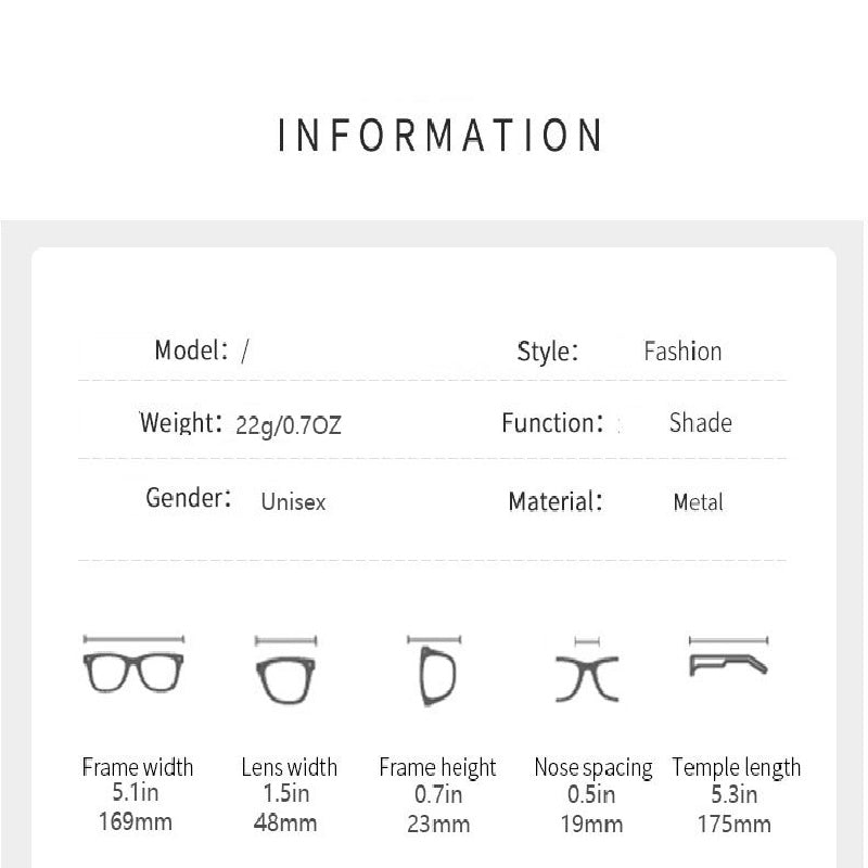 Square Driving Sunglasses For Men Women UV400 Mirrored Sun Shades