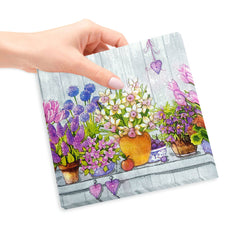 20pcs Bird & Flowers & Butterfly Napkin for Party Home Kitchen Decor