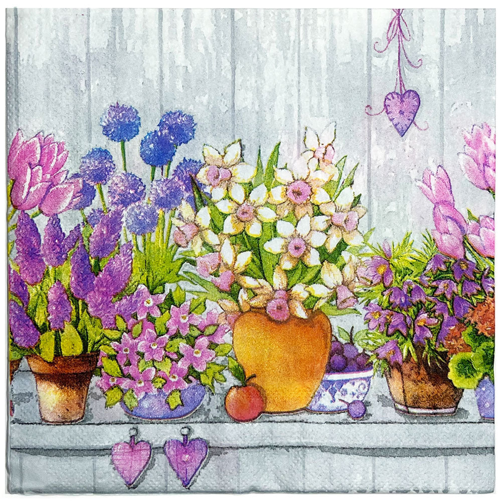 20pcs Bird & Flowers & Butterfly Napkin for Party Home Kitchen Decor