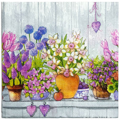 20pcs Bird & Flowers & Butterfly Napkin for Party Home Kitchen Decor