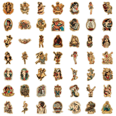 100pcs Retro Graffiti Stickers DIY Waterpro