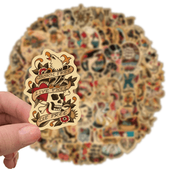 100pcs Retro Graffiti Stickers DIY Waterpro