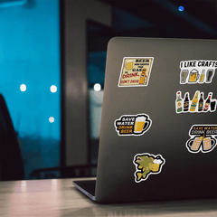 50 Funny Beer Graffiti Waterproof Stickers for Adults
