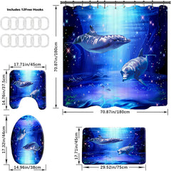 Underwater World Shower Curtain Bathroom Set