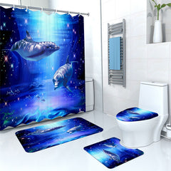 Underwater World Shower Curtain Bathroom Set