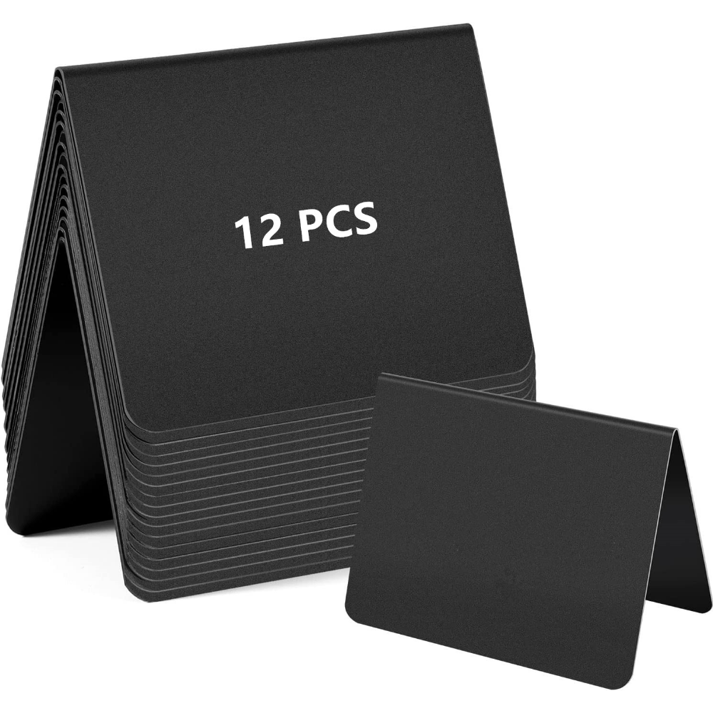 Mini Chalkboard Signs 12 Pack, Food Labels for Buffet