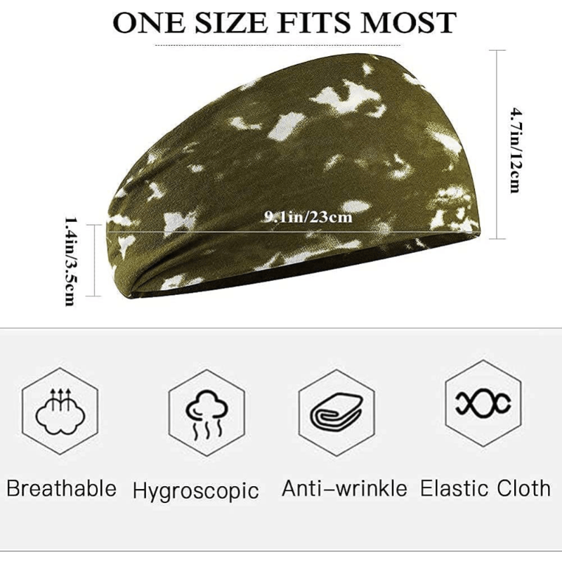 Moisture Wicking Sports Headbands for Men & Women