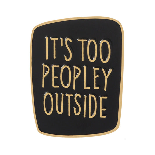 Men's Alloy Brooch for Introverted Crowd Social Phobia - No Touching