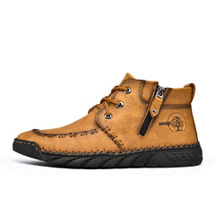 Men's Zipper Ankle Boots Casual Hiking Shoes