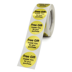 Round Thank you Gift Stickers for Shopping Malls