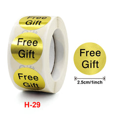 Round Thank you Gift Stickers for Shopping Malls