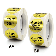 Round Thank you Gift Stickers for Shopping Malls