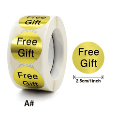Round Thank you Gift Stickers for Shopping Malls