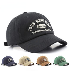 Embroidery York Baseball Hats Washed Cotton Cap For Men Women Gorras