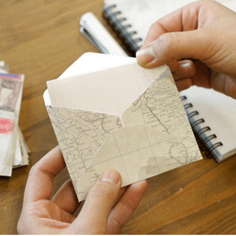 12pcs Retro Small Envelopes DIY Craft Paper Postcards School Material