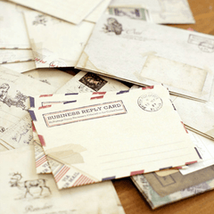12pcs Retro Small Envelopes DIY Craft Paper Postcards School Material