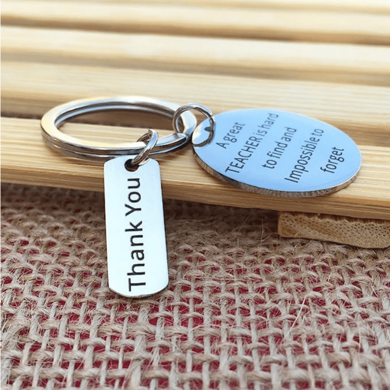 Letter Print Bag Pendant Metal Travel Accessory Gift
