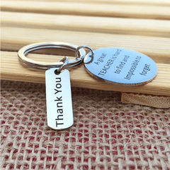 Letter Print Bag Pendant Metal Travel Accessory Gift
