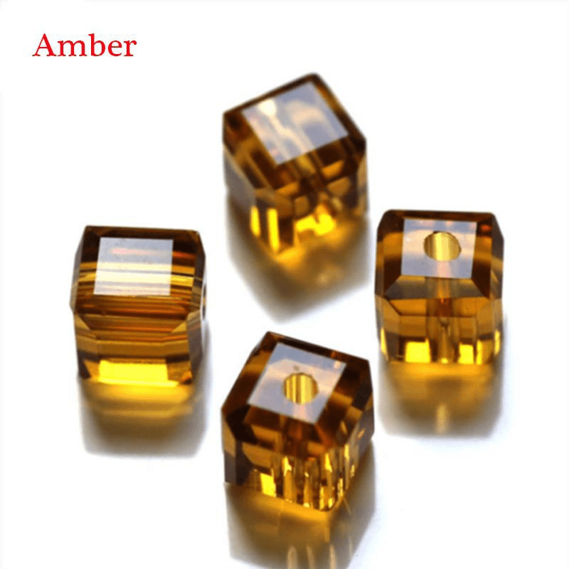100PCS 2mm Cubic Crystal Glass Loose Beads Faceted Spacer Beads