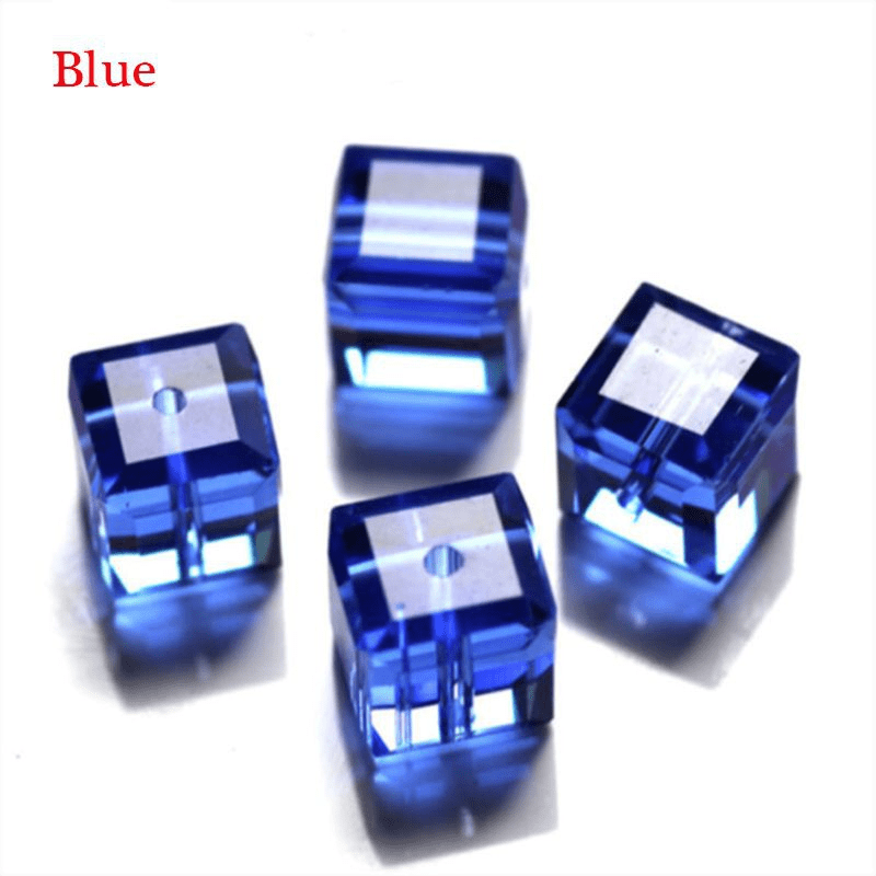 100PCS 2mm Cubic Crystal Glass Loose Beads Faceted Spacer Beads