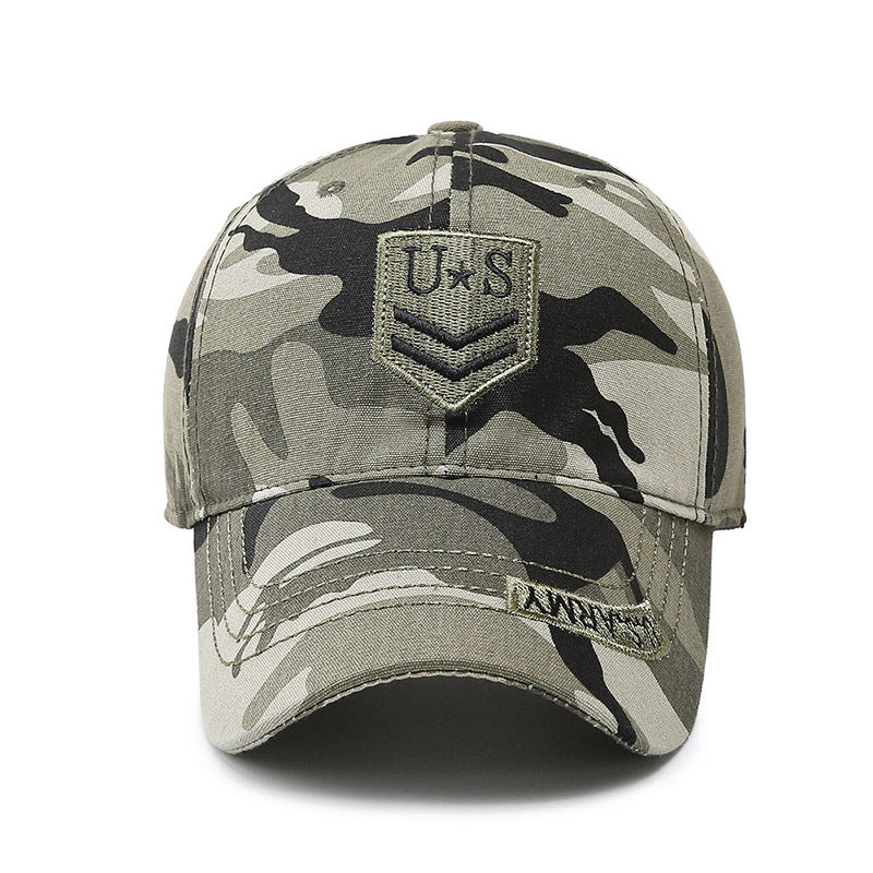 Camouflage Baseball Cap Outdoor Sports Embroidered Fishing Hat