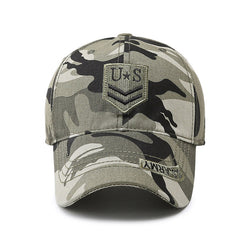 Camouflage Baseball Cap Outdoor Sports Embroidered Fishing Hat