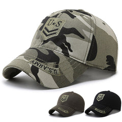 Camouflage Baseball Cap Outdoor Sports Embroidered Fishing Hat