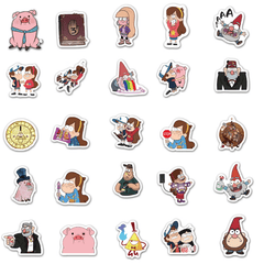 50pcs Cartoon Anime Stickers Waterproof for Travel Phone Case