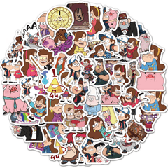 50pcs Cartoon Anime Stickers Waterproof for Travel Phone Case