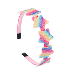 Girls Colorful Star Heart Headband for Holiday Party