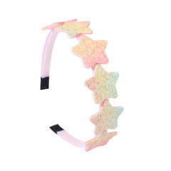 Girls Colorful Star Heart Headband for Holiday Party